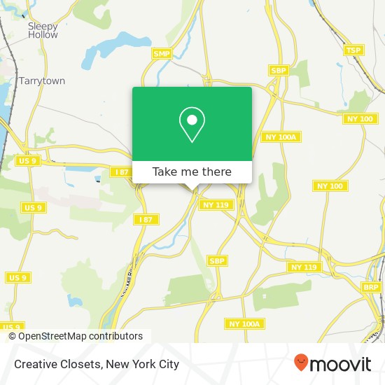 Mapa de Creative Closets
