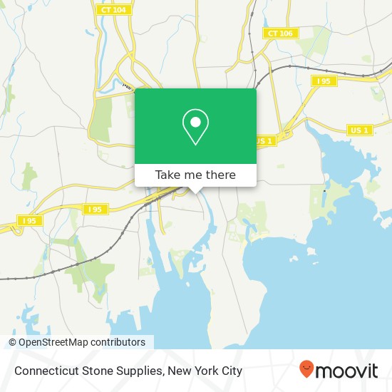 Mapa de Connecticut Stone Supplies