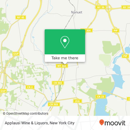 Mapa de Applausi Wine & Liquors