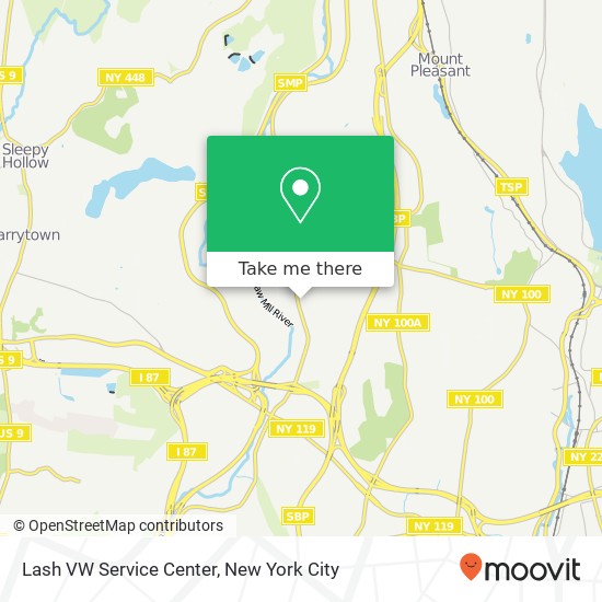 Mapa de Lash VW Service Center