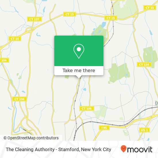 Mapa de The Cleaning Authority - Stamford