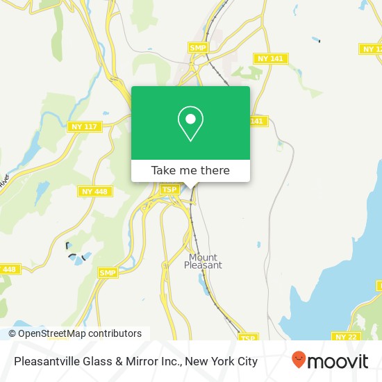 Mapa de Pleasantville Glass & Mirror Inc.