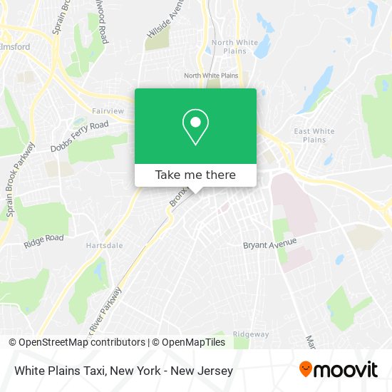 Mapa de White Plains Taxi