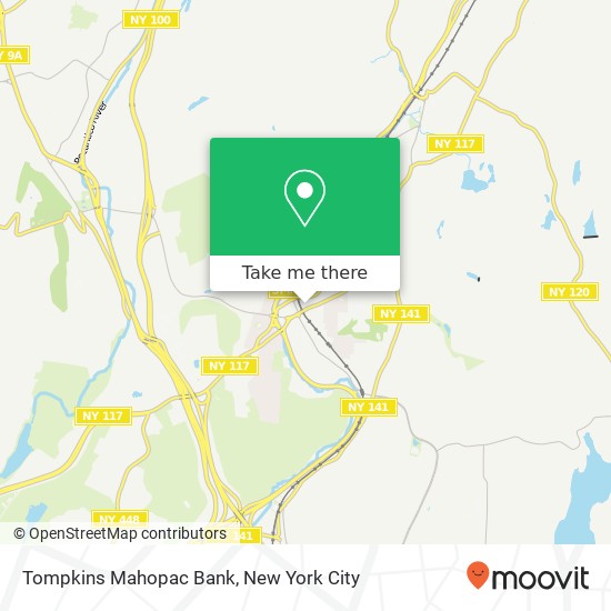 Tompkins Mahopac Bank map