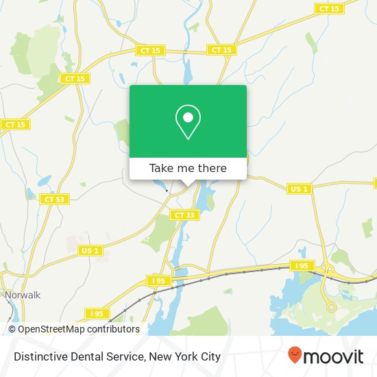 Distinctive Dental Service map