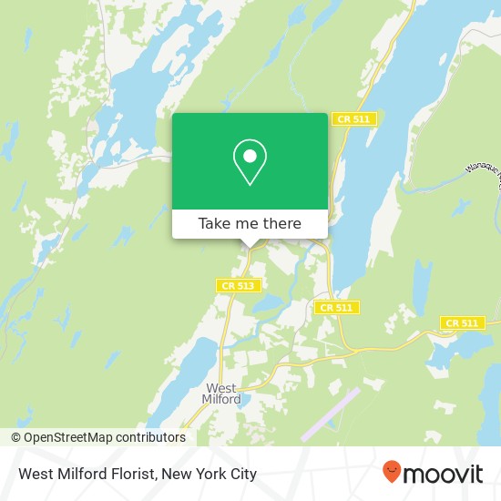 West Milford Florist map