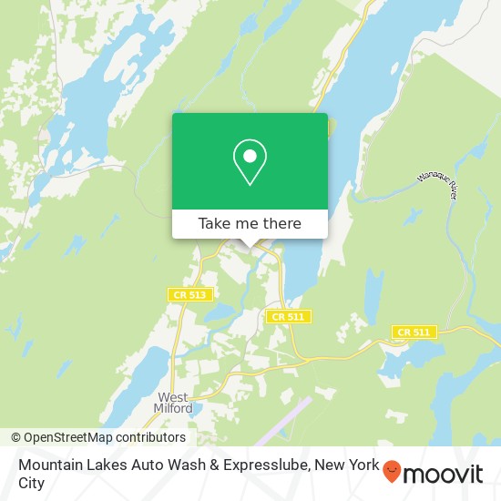 Mountain Lakes Auto Wash & Expresslube map