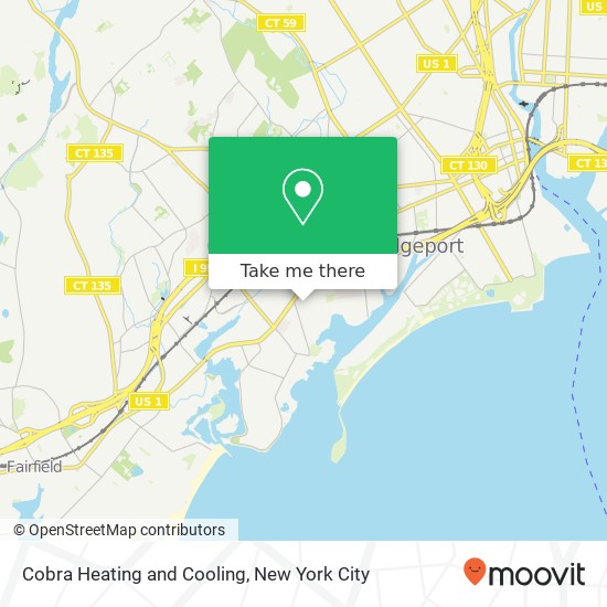 Cobra Heating and Cooling map