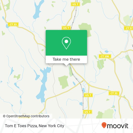 Mapa de Tom E Toes Pizza