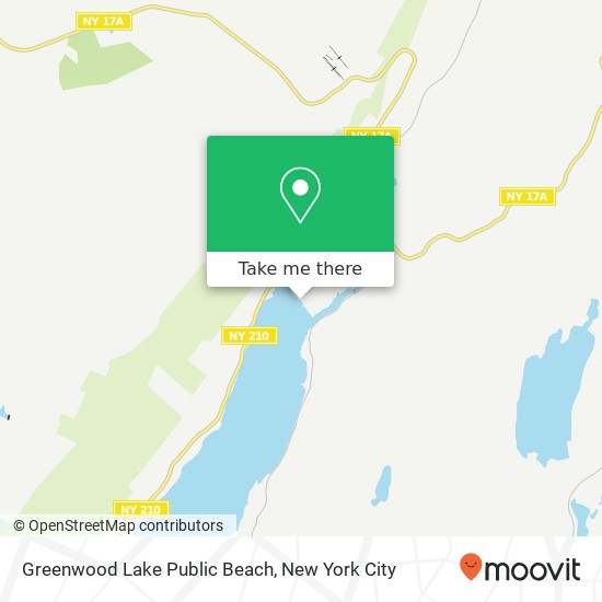 Mapa de Greenwood Lake Public Beach