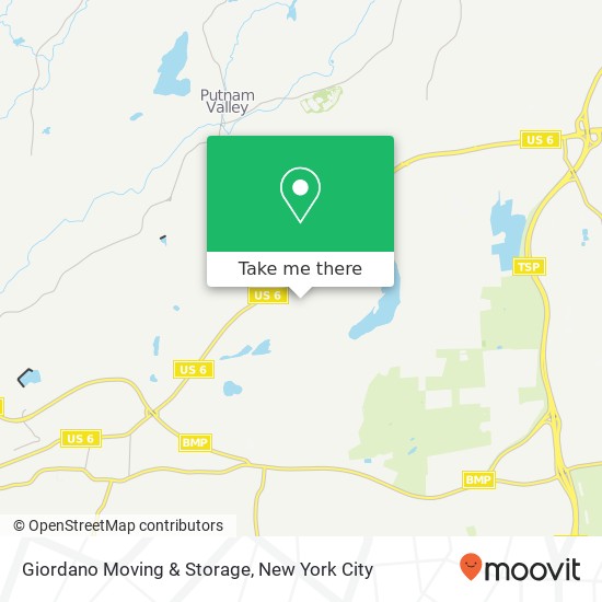 Giordano Moving & Storage map