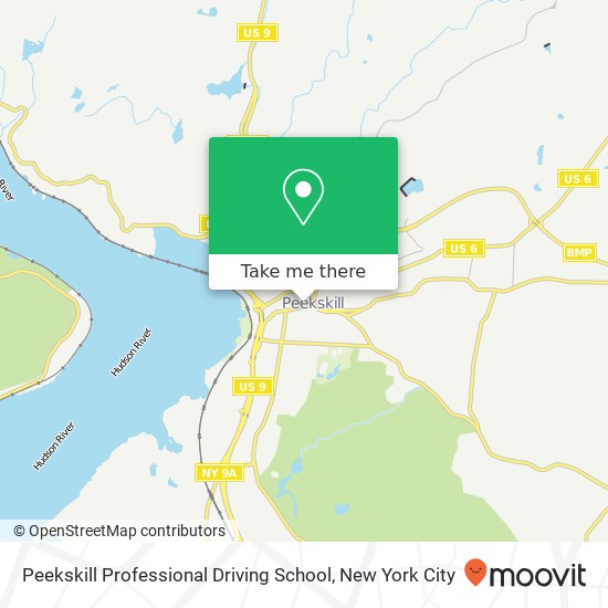 Mapa de Peekskill Professional Driving School