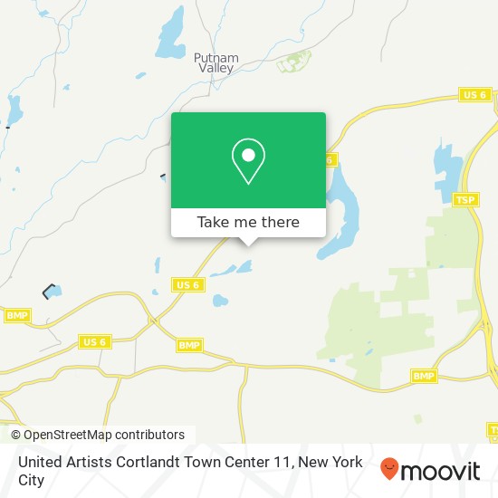 United Artists Cortlandt Town Center 11 map