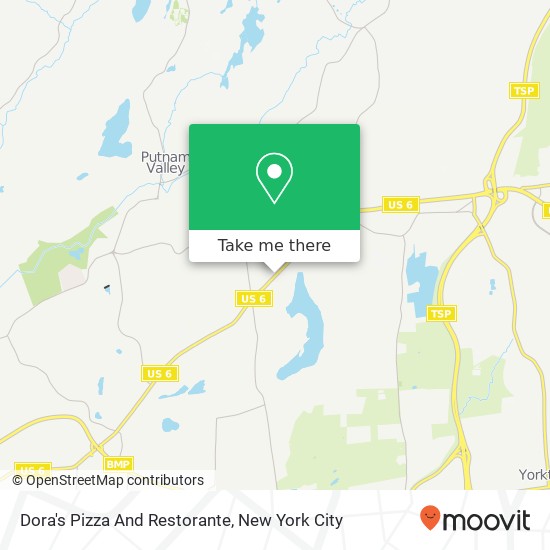 Dora's Pizza And Restorante map