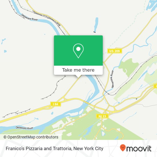 Franico's Pizzaria and Trattoria map