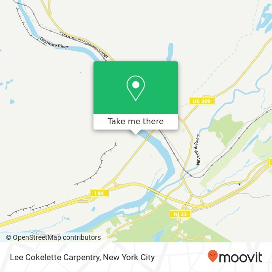 Mapa de Lee Cokelette Carpentry