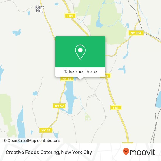 Creative Foods Catering map