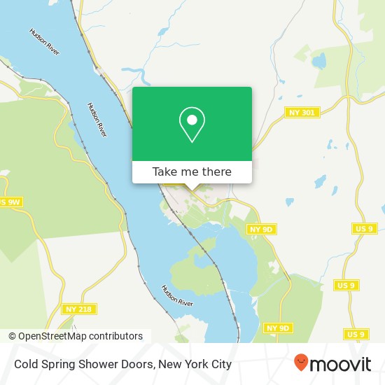 Mapa de Cold Spring Shower Doors