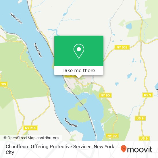 Chauffeurs Offering Protective Services map