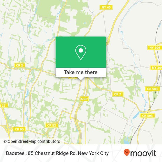 Mapa de Baosteel, 85 Chestnut Ridge Rd