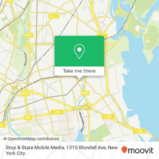 Mapa de Stop & Stare Mobile Media, 1315 Blondell Ave