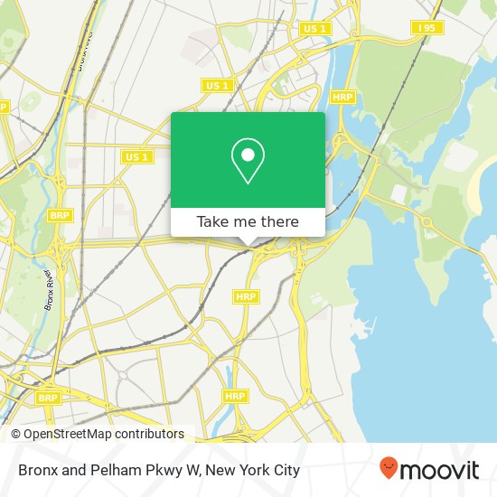 Mapa de Bronx and Pelham Pkwy W