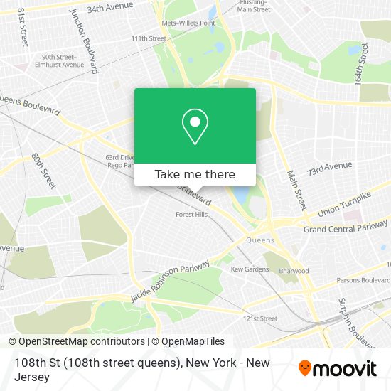 108th St (108th street queens) map