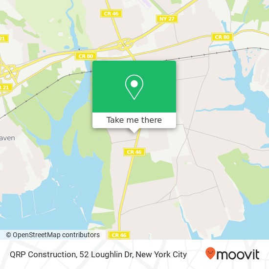 Mapa de QRP Construction, 52 Loughlin Dr
