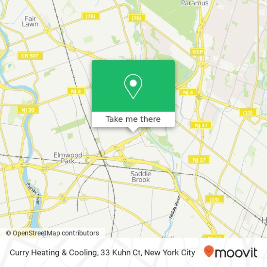 Mapa de Curry Heating & Cooling, 33 Kuhn Ct