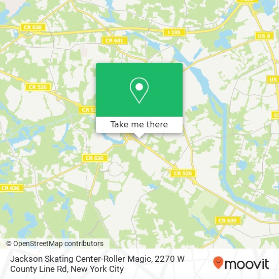 Jackson Skating Center-Roller Magic, 2270 W County Line Rd map