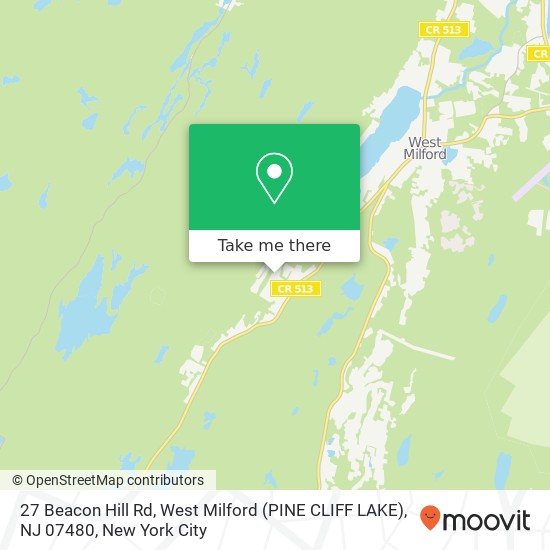 27 Beacon Hill Rd, West Milford (PINE CLIFF LAKE), NJ 07480 map