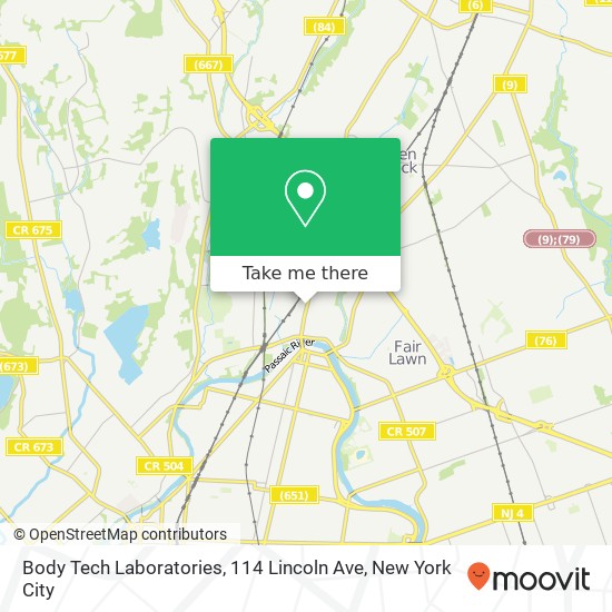 Body Tech Laboratories, 114 Lincoln Ave map