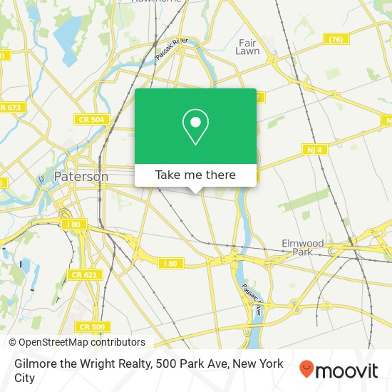 Mapa de Gilmore the Wright Realty, 500 Park Ave