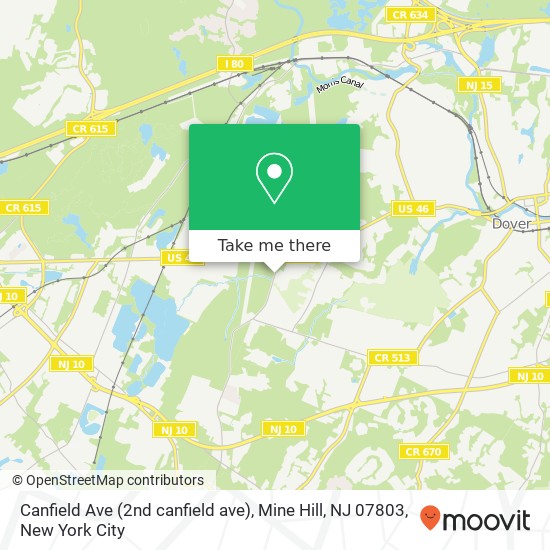 Canfield Ave (2nd canfield ave), Mine Hill, NJ 07803 map