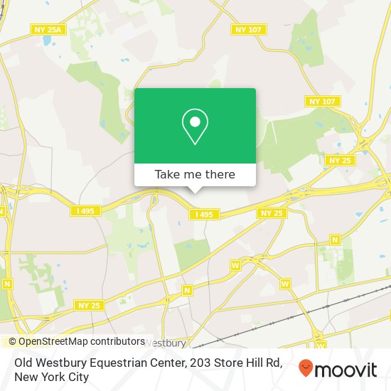 Mapa de Old Westbury Equestrian Center, 203 Store Hill Rd