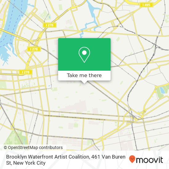 Brooklyn Waterfront Artist Coalition, 461 Van Buren St map