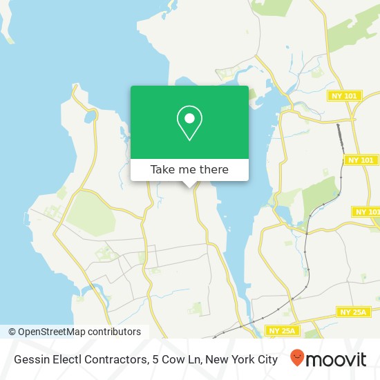 Mapa de Gessin Electl Contractors, 5 Cow Ln