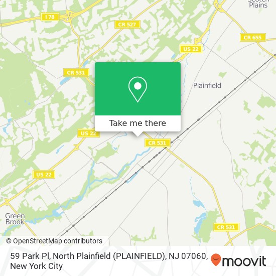 59 Park Pl, North Plainfield (PLAINFIELD), NJ 07060 map