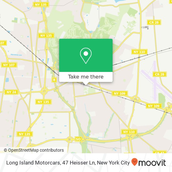 Mapa de Long Island Motorcars, 47 Heisser Ln