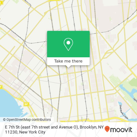 E 7th St (east 7th street and Avenue O), Brooklyn, NY 11230 map