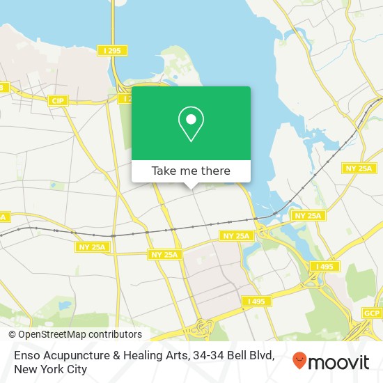 Mapa de Enso Acupuncture & Healing Arts, 34-34 Bell Blvd