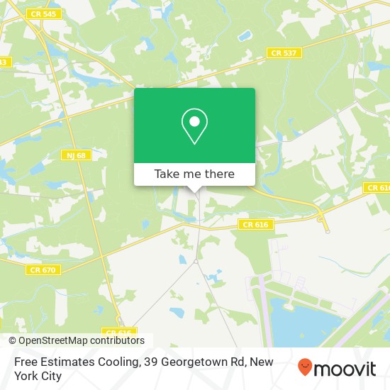 Free Estimates Cooling, 39 Georgetown Rd map