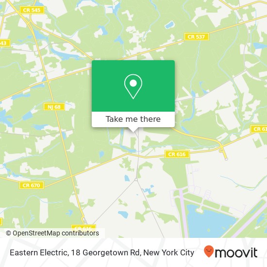 Mapa de Eastern Electric, 18 Georgetown Rd