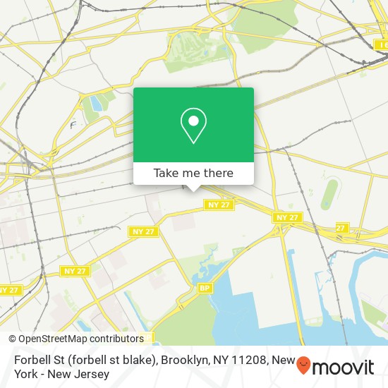 Mapa de Forbell St (forbell st blake), Brooklyn, NY 11208