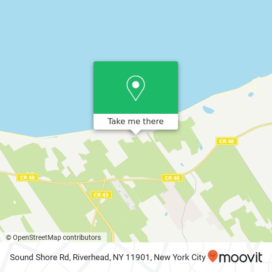 Mapa de Sound Shore Rd, Riverhead, NY 11901