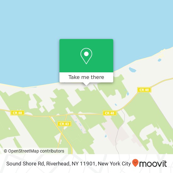 Sound Shore Rd, Riverhead, NY 11901 map