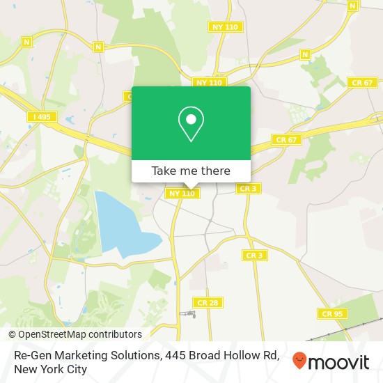 Re-Gen Marketing Solutions, 445 Broad Hollow Rd map