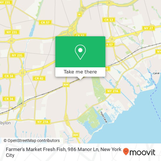 Farmer's Market Fresh Fish, 986 Manor Ln map