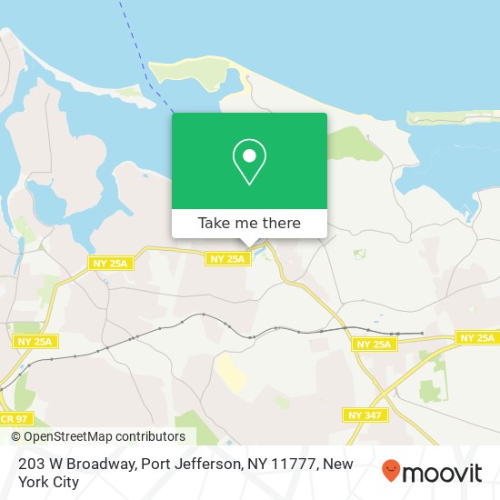 Mapa de 203 W Broadway, Port Jefferson, NY 11777
