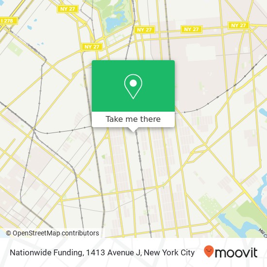 Mapa de Nationwide Funding, 1413 Avenue J